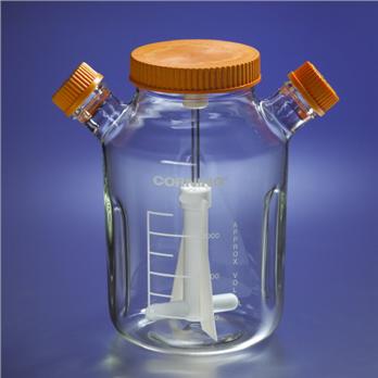 Reusable Glass Wide Mouth Spinner Flasks with Angled Sidearms