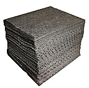 Sorbent Pads, Universal Bonded, Heavyweight, 15 x 17 Grey, 100/CS