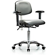Class 100 Vinyl Clean Room Chair - Sterling Supernova Vinyl