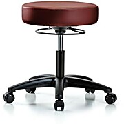 Vinyl Stool without Back - Taupe Supernova Vinyl