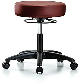 Vinyl Stool without Back - Taupe Supernova Vinyl