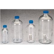 Boston Round Clear Narrow-Mouth Glass Bottles
