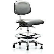 Class 100 Vinyl Clean Room Chair - Sterling Supernova Vinyl
