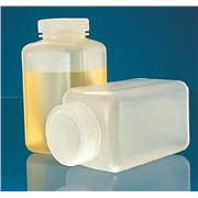 Wide Mouth Polypropylene Square Storage Bottles