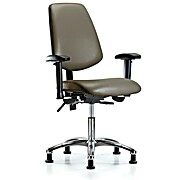 Vinyl Chair Chrome - Taupe Supernova Vinyl