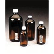 Boston Round Amber Glass Bottles