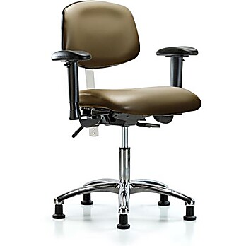 Class 100 Vinyl Clean Room Chair - Taupe Supernova Vinyl