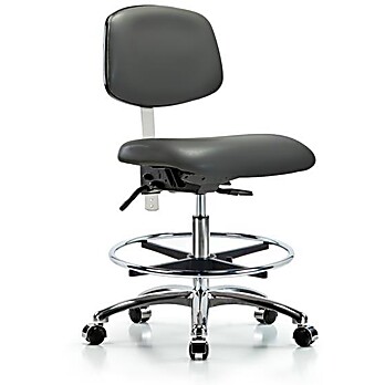 Class 100 Vinyl Clean Room Chair - Carbon Supernova Vinyl