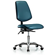 Vinyl Chair Chrome - Marine Blue Supernova Vinyl