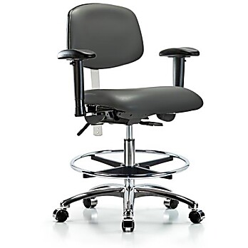 Class 100 Vinyl Clean Room Chair - Carbon Supernova Vinyl
