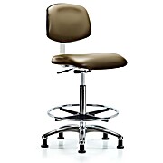 Class 10 Clean Room Vinyl Chair Chrome - Taupe Supernova Vinyl