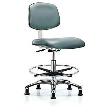 Class 10 Clean Room Vinyl Chair Chrome - Storm Supernova Vinyl