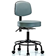 Vinyl Stool with Back - Storm Supernova Vinyl