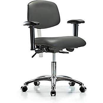 Class 100 Vinyl Clean Room Chair - Carbon Supernova Vinyl
