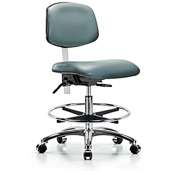 Class 100 Vinyl Clean Room Chair - Storm Supernova Vinyl