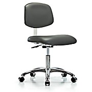 Class 10 Clean Room Vinyl Chair Chrome - Carbon Supernova Vinyl