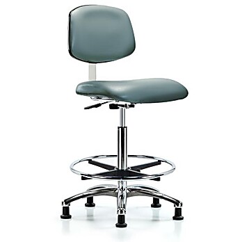 Class 10 Clean Room Vinyl Chair Chrome - Storm Supernova Vinyl