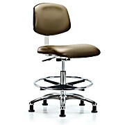 Class 10 Clean Room Vinyl Chair Chrome - Taupe Supernova Vinyl