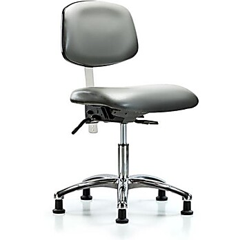 Class 100 Vinyl Clean Room Chair - Sterling Supernova Vinyl