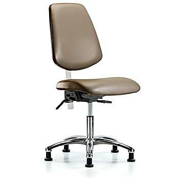 Class 100 Vinyl Clean Room Chair - Taupe Supernova Vinyl