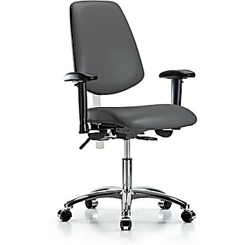 Class 100 Vinyl Clean Room Chair - Carbon Supernova Vinyl