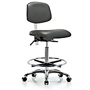 Class 100 Vinyl Clean Room Chair - Carbon Supernova Vinyl