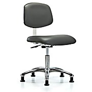 Class 10 Clean Room Vinyl Chair Chrome - Carbon Supernova Vinyl
