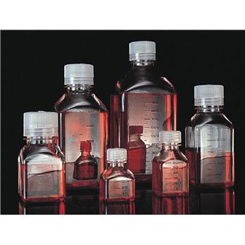 Narrow-Mouth Polycarbonate Square Bottles