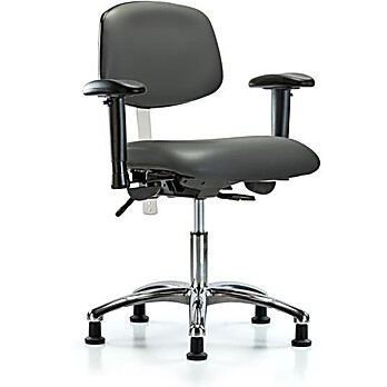 Class 100 Vinyl Clean Room Chair - Carbon Supernova Vinyl
