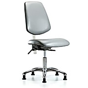 Class 100 Vinyl Clean Room Chair - Sterling Supernova Vinyl