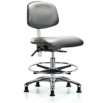 Class 100 Vinyl Clean Room Chair - Sterling Supernova Vinyl