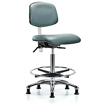Class 100 Vinyl Clean Room Chair - Storm Supernova Vinyl