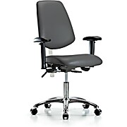 Class 100 Vinyl Clean Room Chair - Carbon Supernova Vinyl
