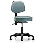 Vinyl Stool with Back - Storm Supernova Vinyl