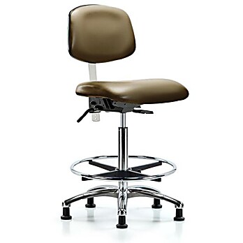 Class 100 Vinyl Clean Room Chair - Taupe Supernova Vinyl