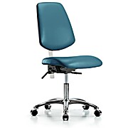 Class 100 Vinyl Clean Room Chair - Marine Blue Supernova Vinyl