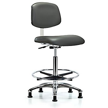 Class 10 Clean Room Vinyl Chair Chrome - Carbon Supernova Vinyl