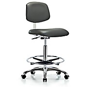 Class 10 Clean Room Vinyl Chair Chrome - Carbon Supernova Vinyl