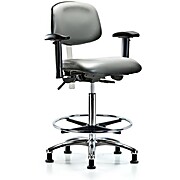 Class 100 Vinyl Clean Room Chair - Sterling Supernova Vinyl