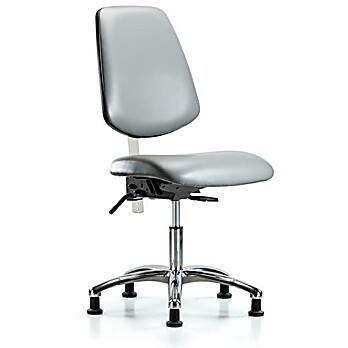 Class 100 Vinyl Clean Room Chair - Sterling Supernova Vinyl