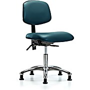 Vinyl Chair Chrome - Marine Blue Supernova Vinyl