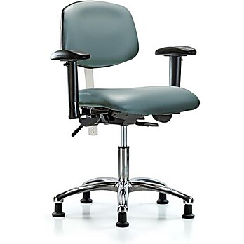 Class 100 Vinyl Clean Room Chair - Storm Supernova Vinyl