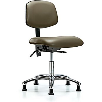 Vinyl Chair Chrome - Taupe Supernova Vinyl