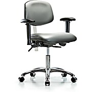 Class 100 Vinyl Clean Room Chair - Sterling Supernova Vinyl