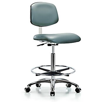 Class 10 Clean Room Vinyl Chair Chrome - Storm Supernova Vinyl