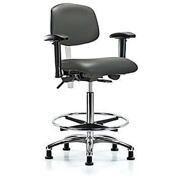 Class 100 Vinyl Clean Room Chair - Carbon Supernova Vinyl
