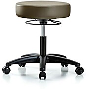 Vinyl Stool without Back - Marine Blue Supernova Vinyl