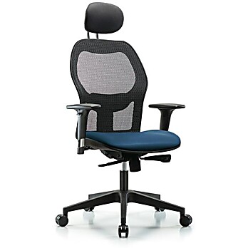 Executive Windrowe Mesh Back Chair with Marine Blue Supernova Seat