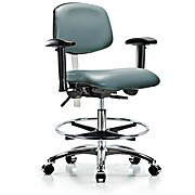 Class 100 Vinyl Clean Room Chair - Storm Supernova Vinyl