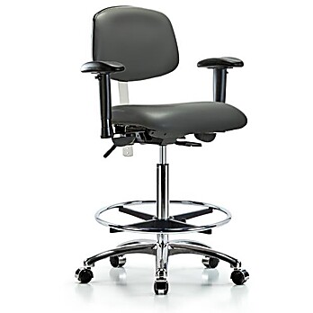 Class 100 Vinyl Clean Room Chair - Carbon Supernova Vinyl